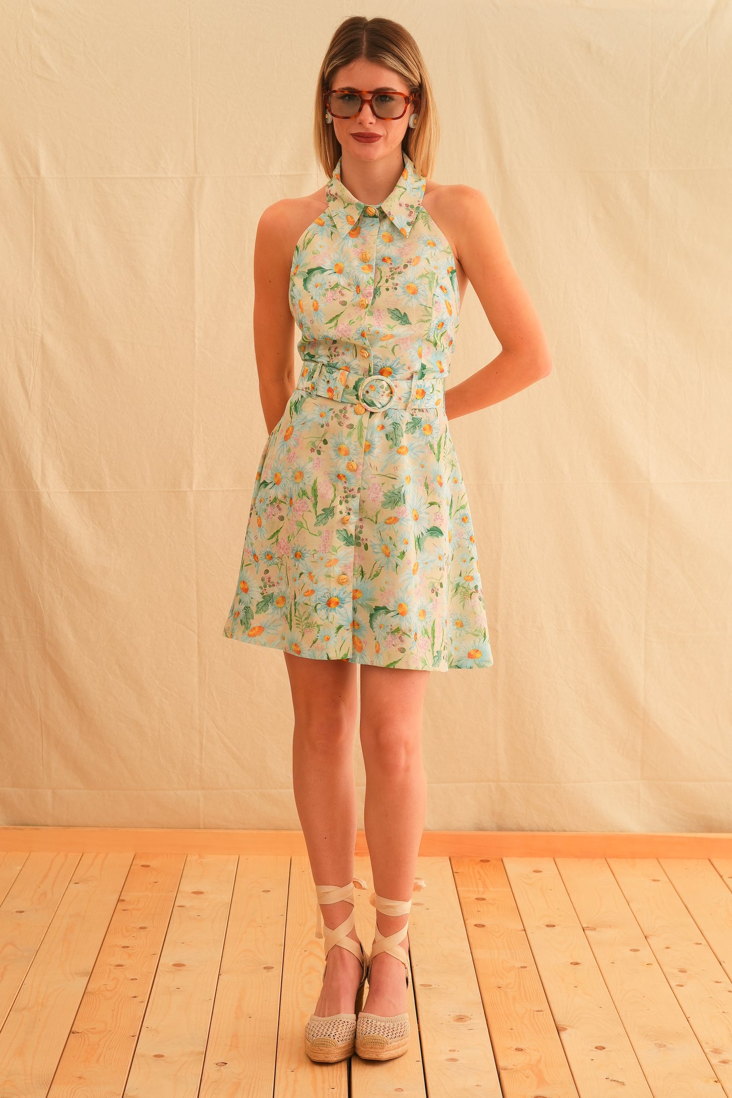 Daisy Backless Mini Dress