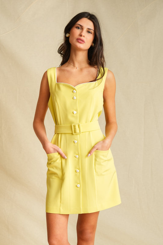 Lemon Vintage Mini Dress