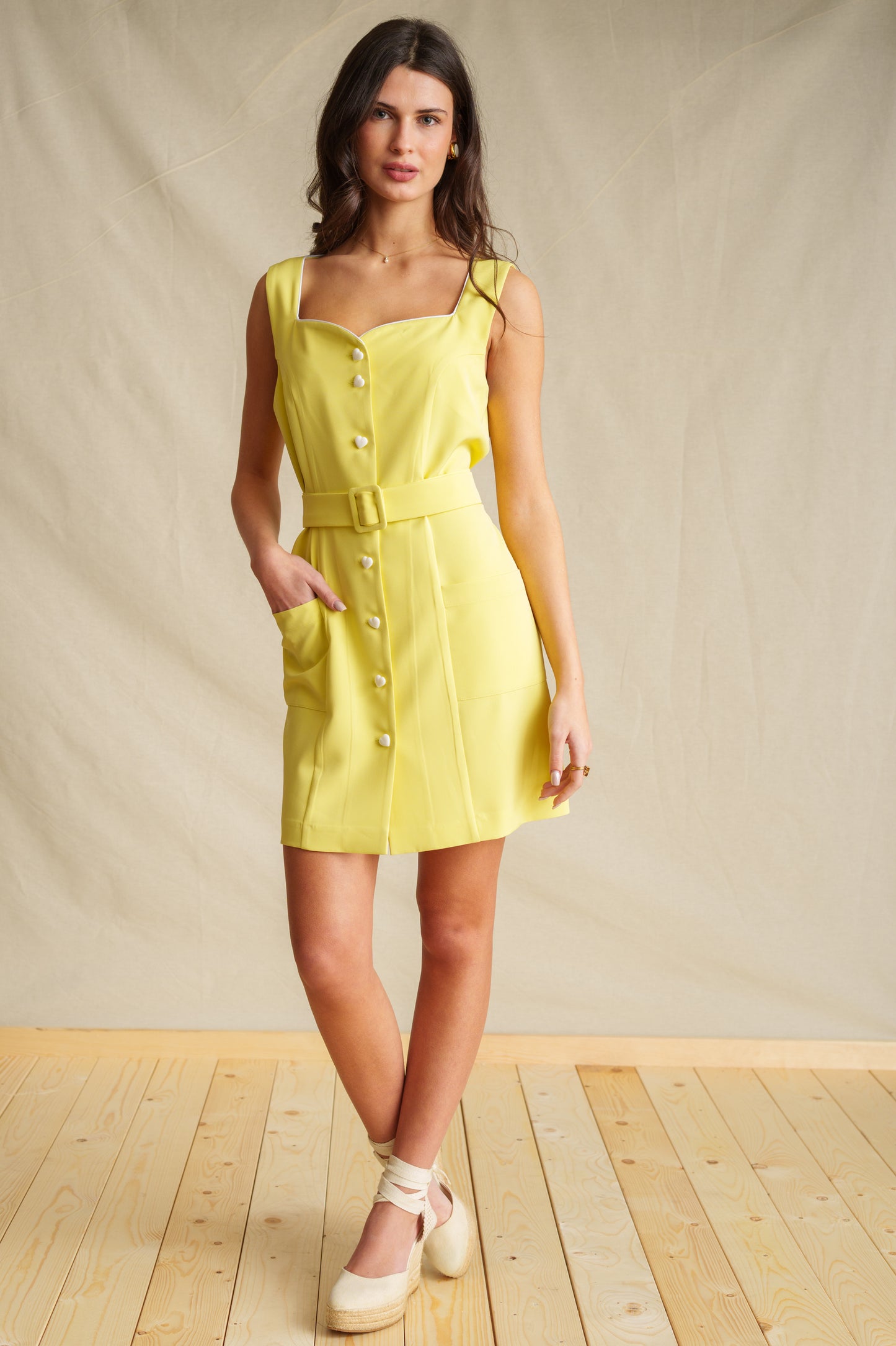 Lemon Vintage Mini Dress