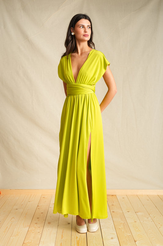 Lime Polymorphic Dress