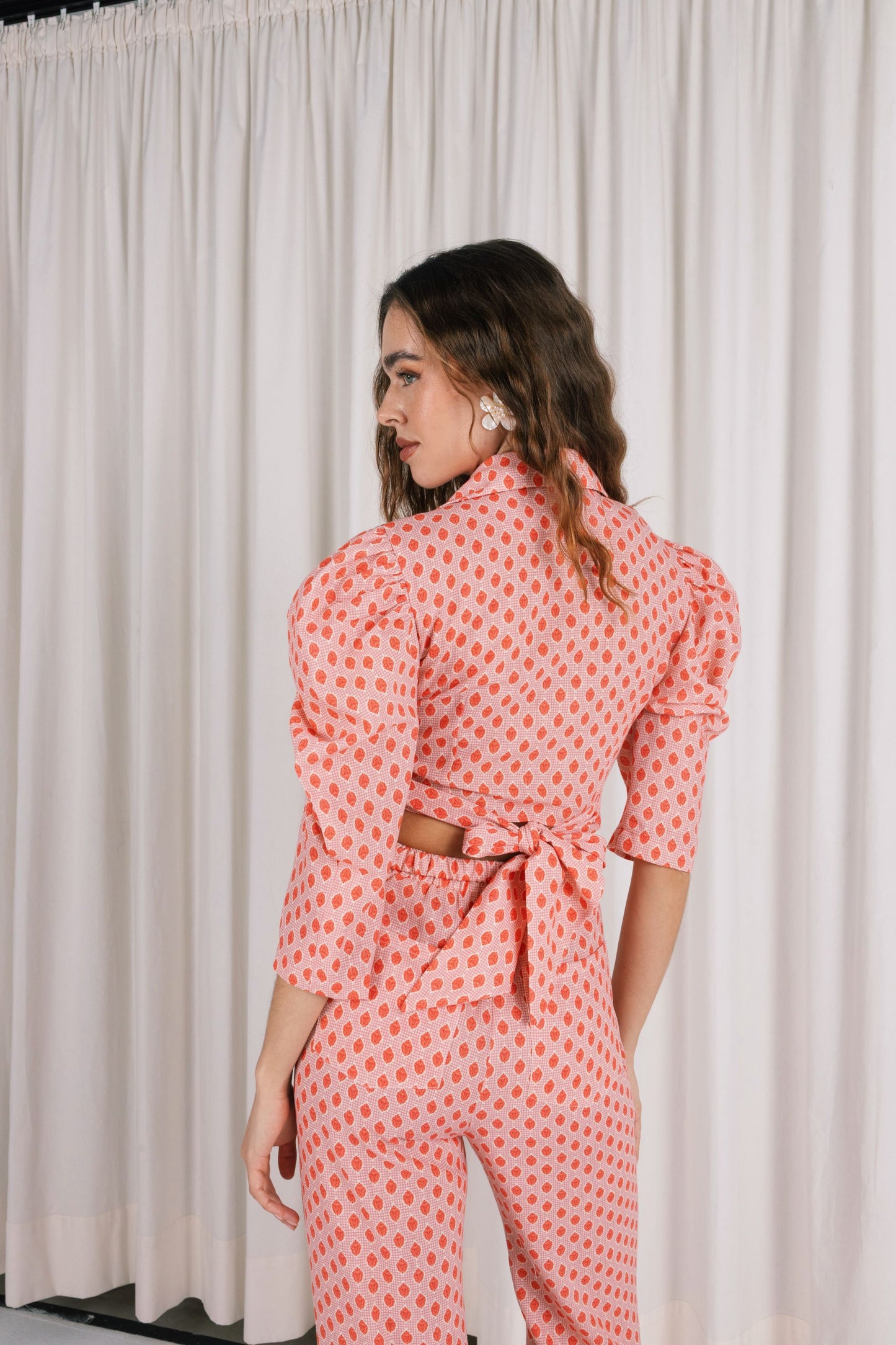 Mirella Balloon Wrap Top